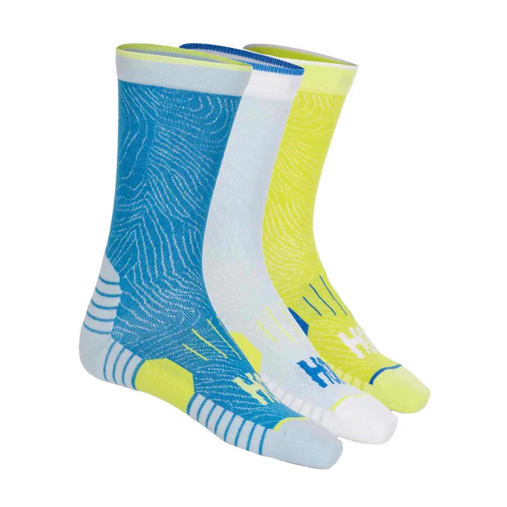 Crew Run Sock 3-Pack Dive Blue/Ice Water/Evening Primrose