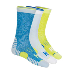 Crew Run Sock 3-Pack Dive Blue/Ice Water/Evening Primrose