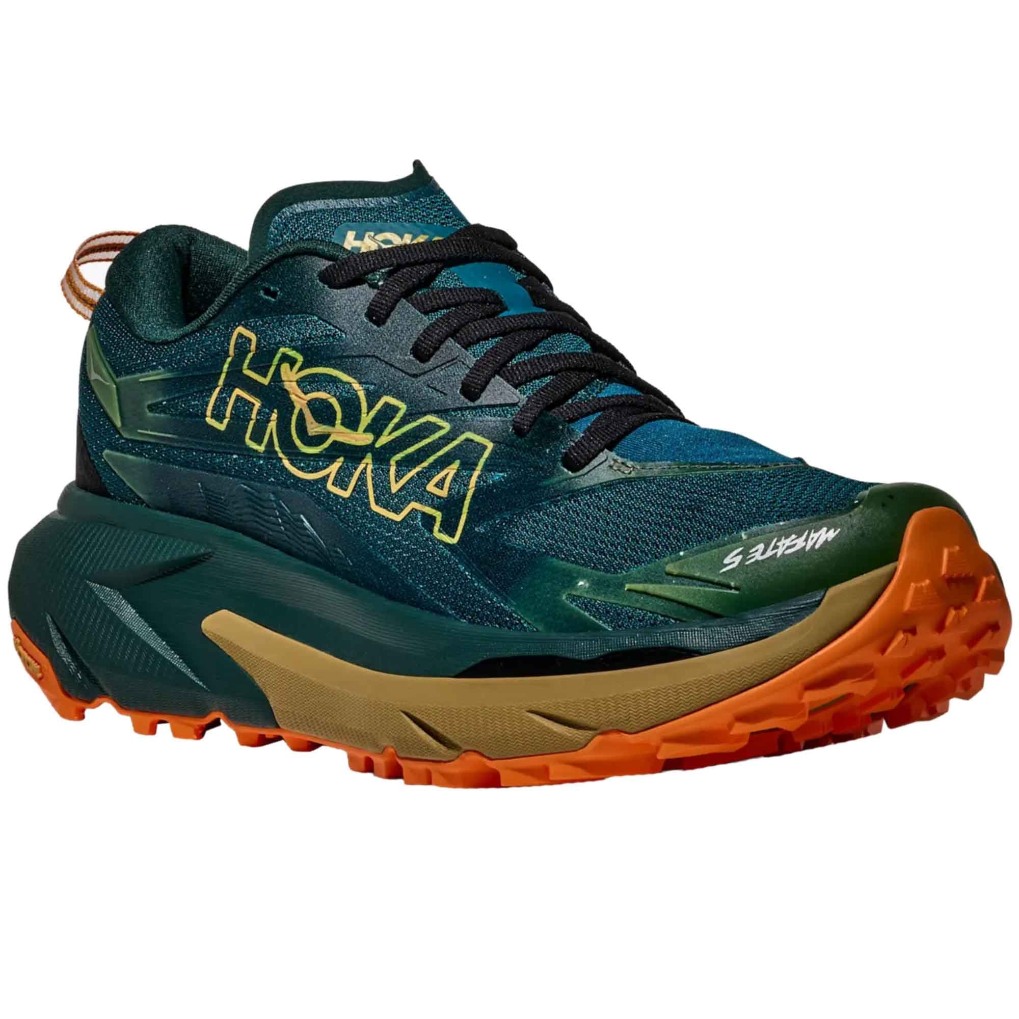 Mafate 5 Mens Trail Running Shoes Tidal Wave/Mustard Seed