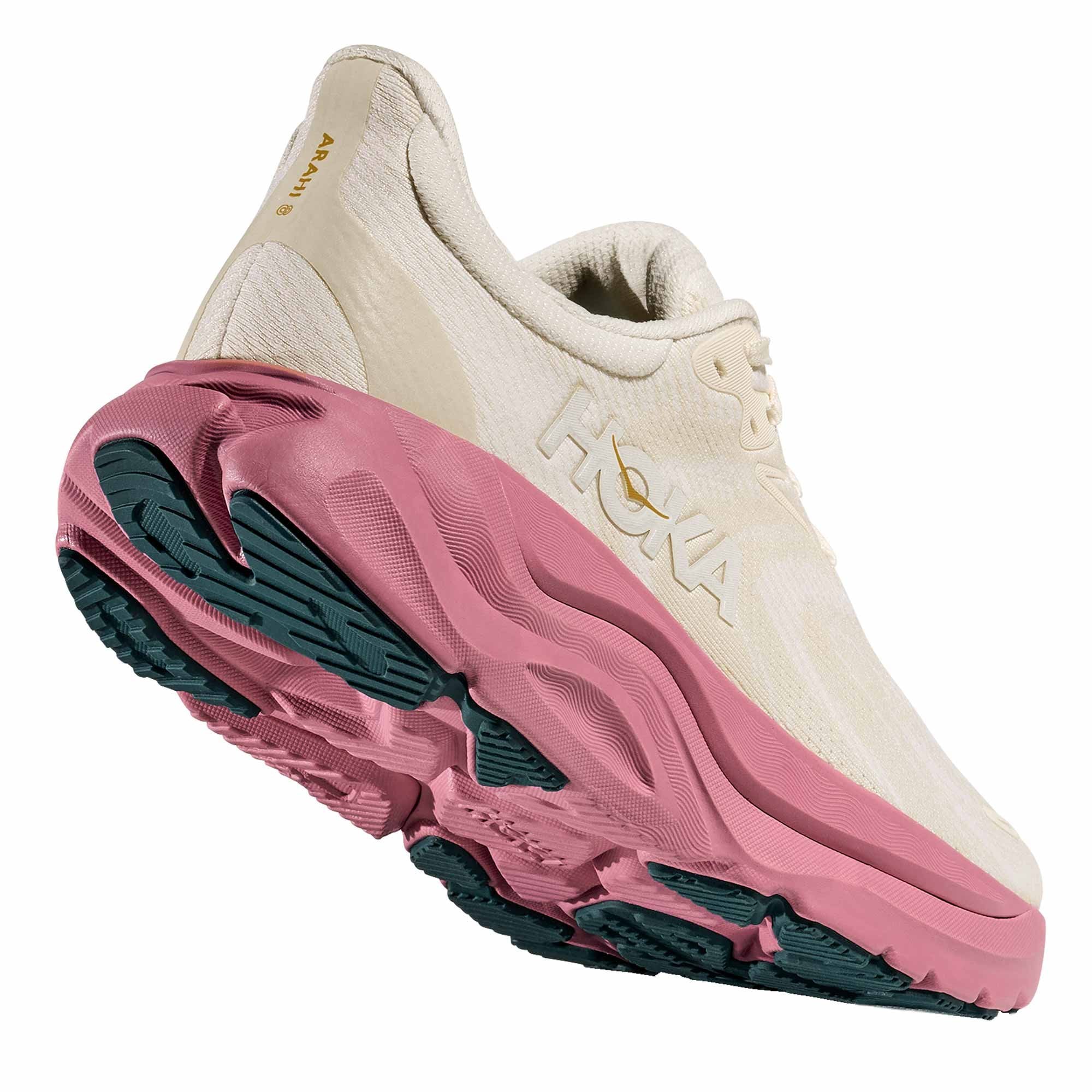 Arahi 8 Wide Women's Running Shoes Alabaster/Lingdonberry