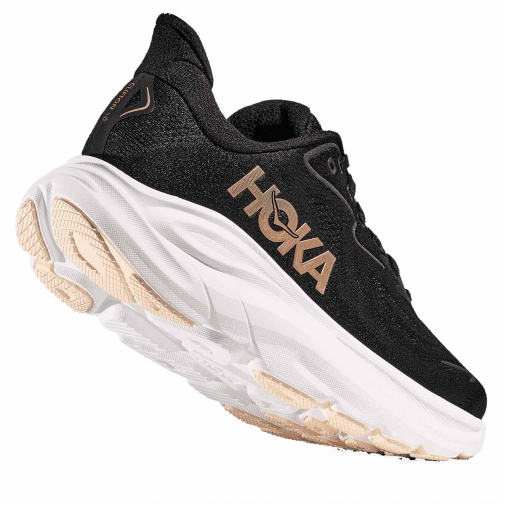 Clifton 10 Womens Running Shoes Black/Rose Gold