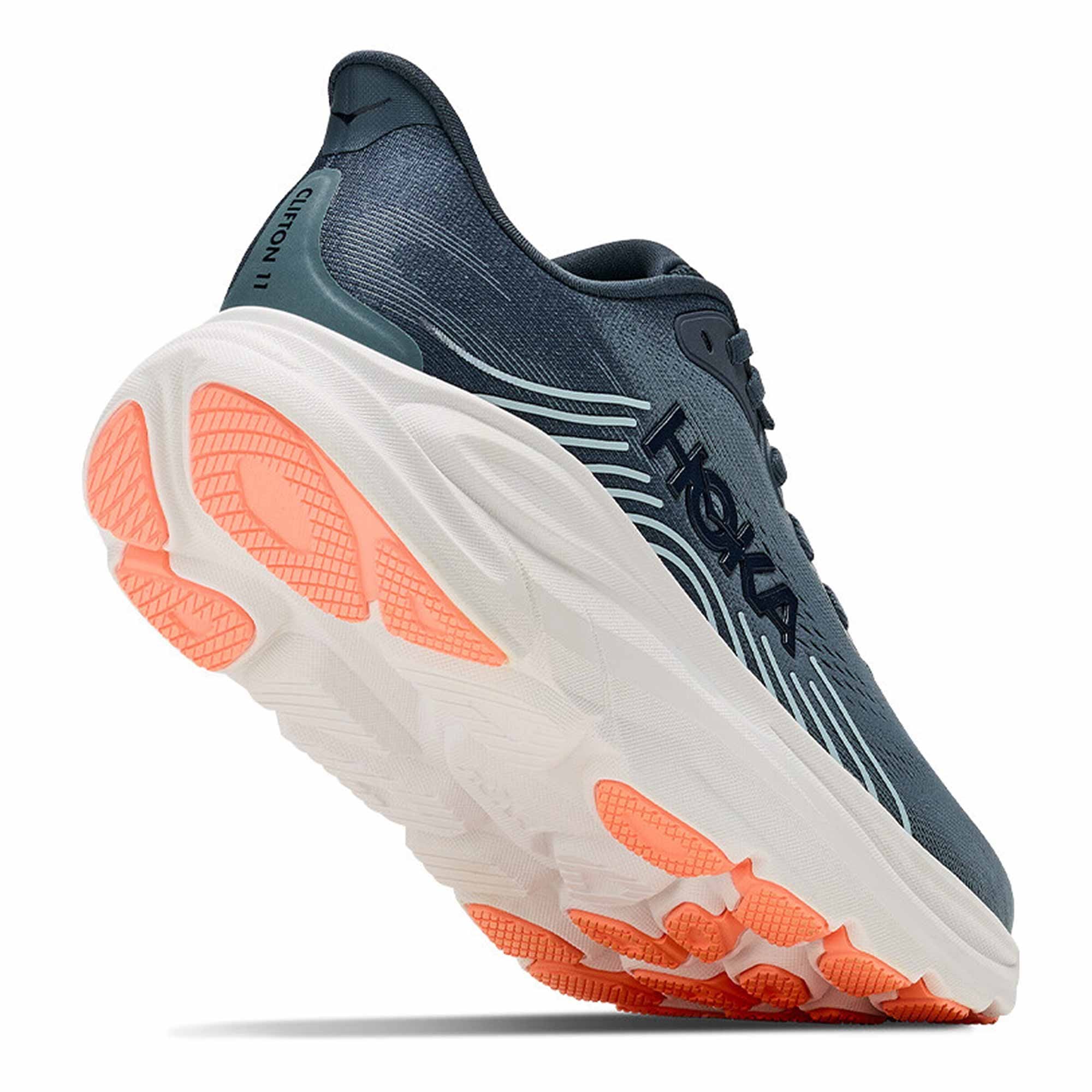 Clifton 11 Womens Running Shoes Faded Navy/Glimmering Blue
