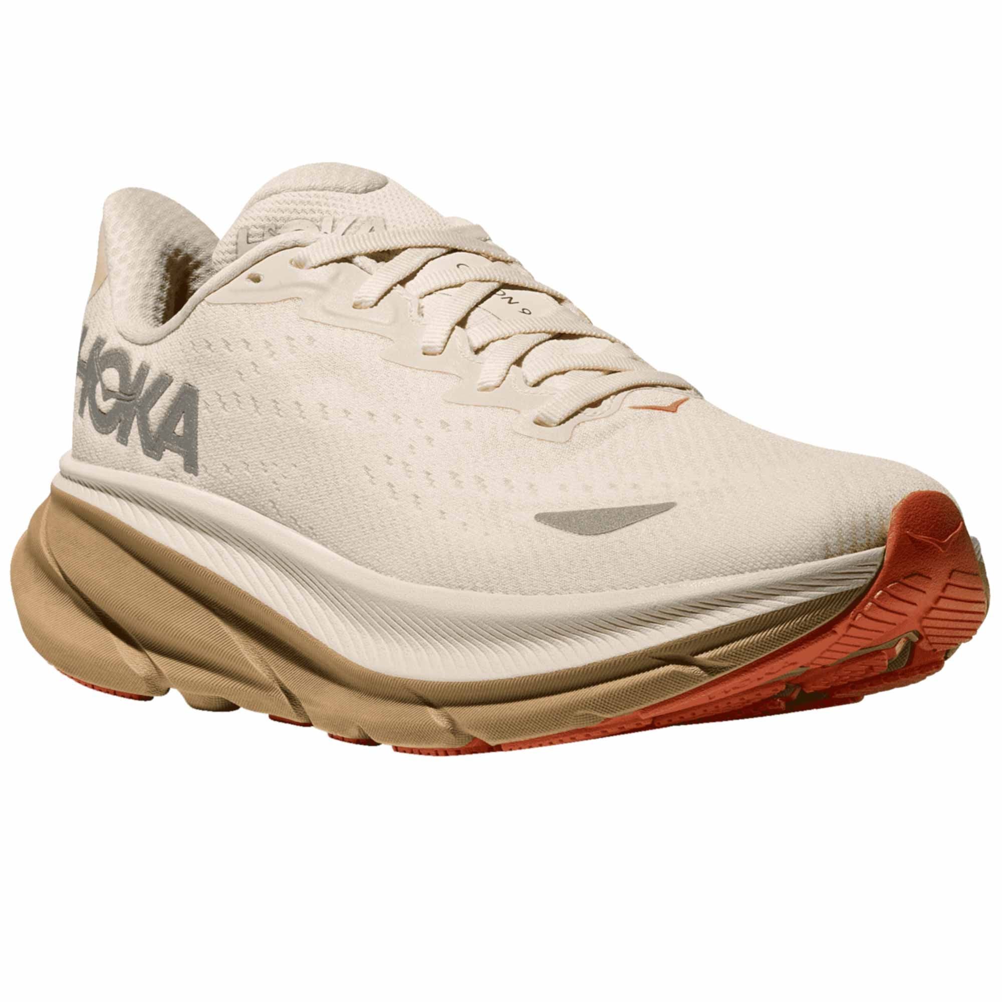 Clifton 9 Gore-Tex Womens Waterproof Running Shoes Eggshell/Khaki