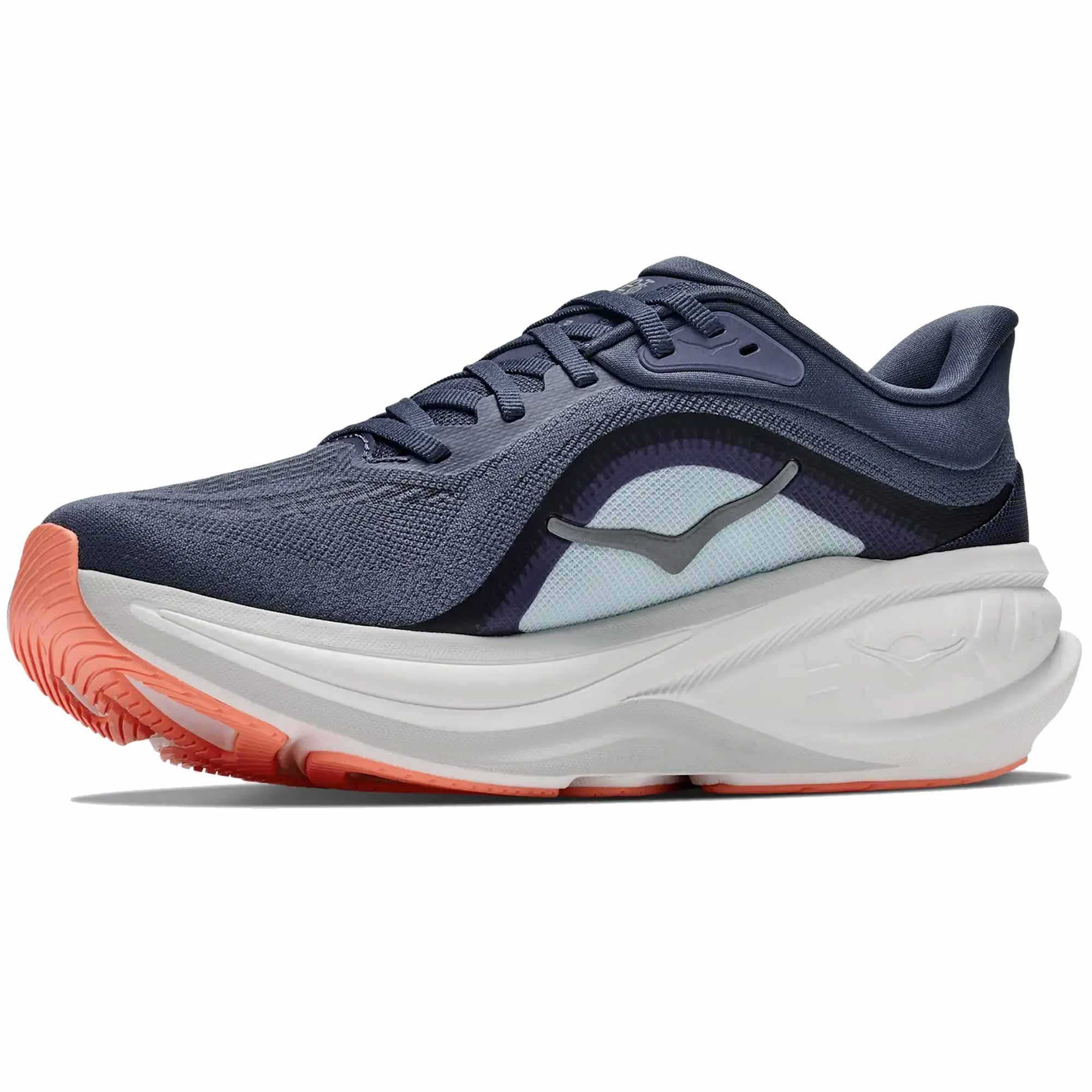 Clifton Pro Womens Running Shoes Faded Navy/Glimmering Blue