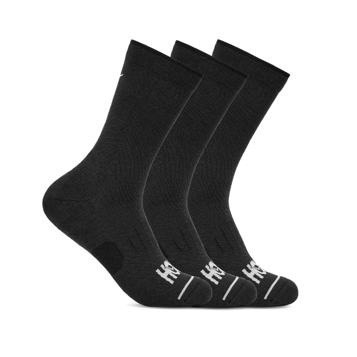Crew Run Sock 3-Pack Black/Black/Black