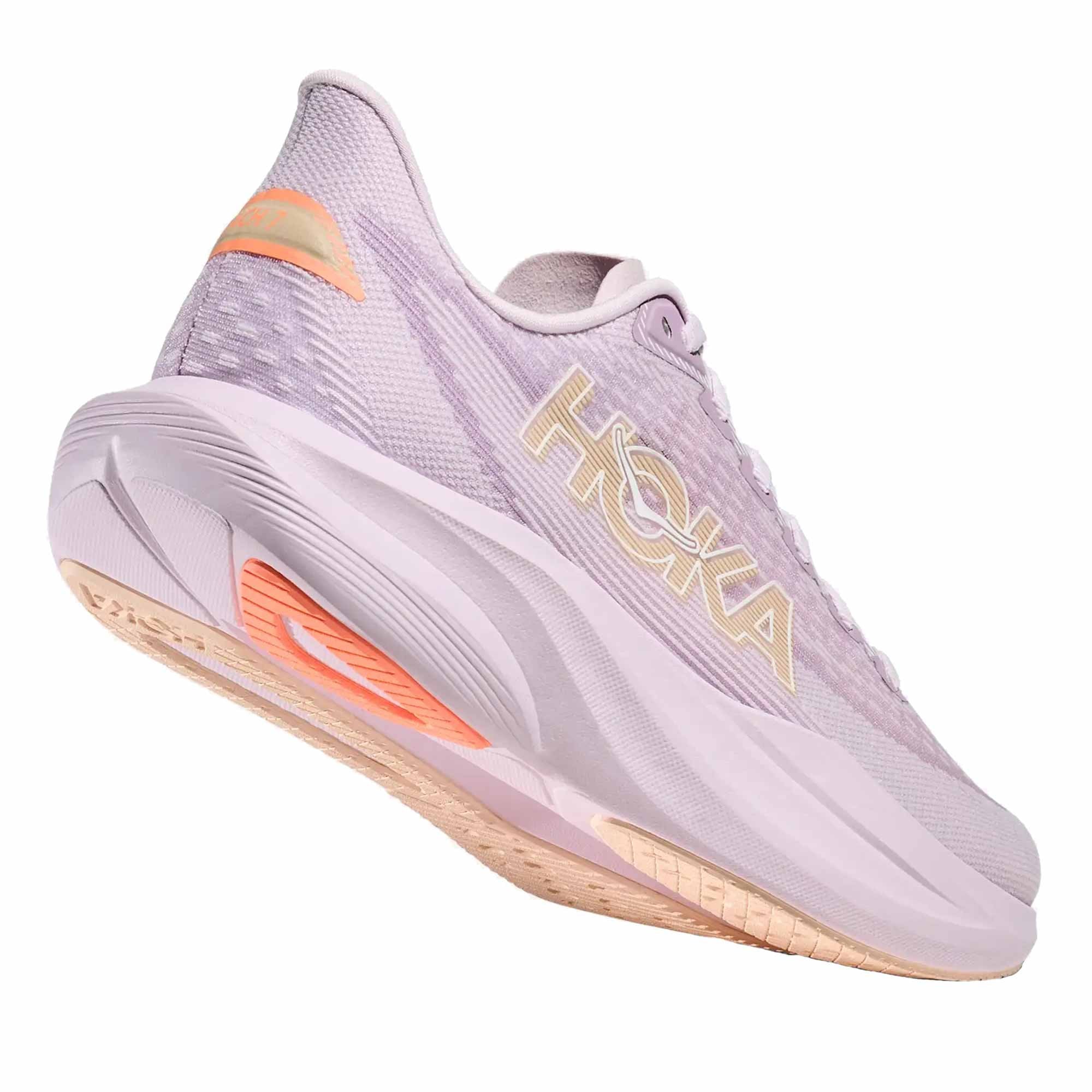 Mach 7 Womens Running Shoes Lilac Cream/Tangerine Glow