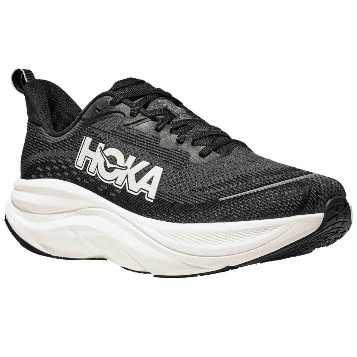 Skyflow Wide 2E Mens Running Shoes Black/White