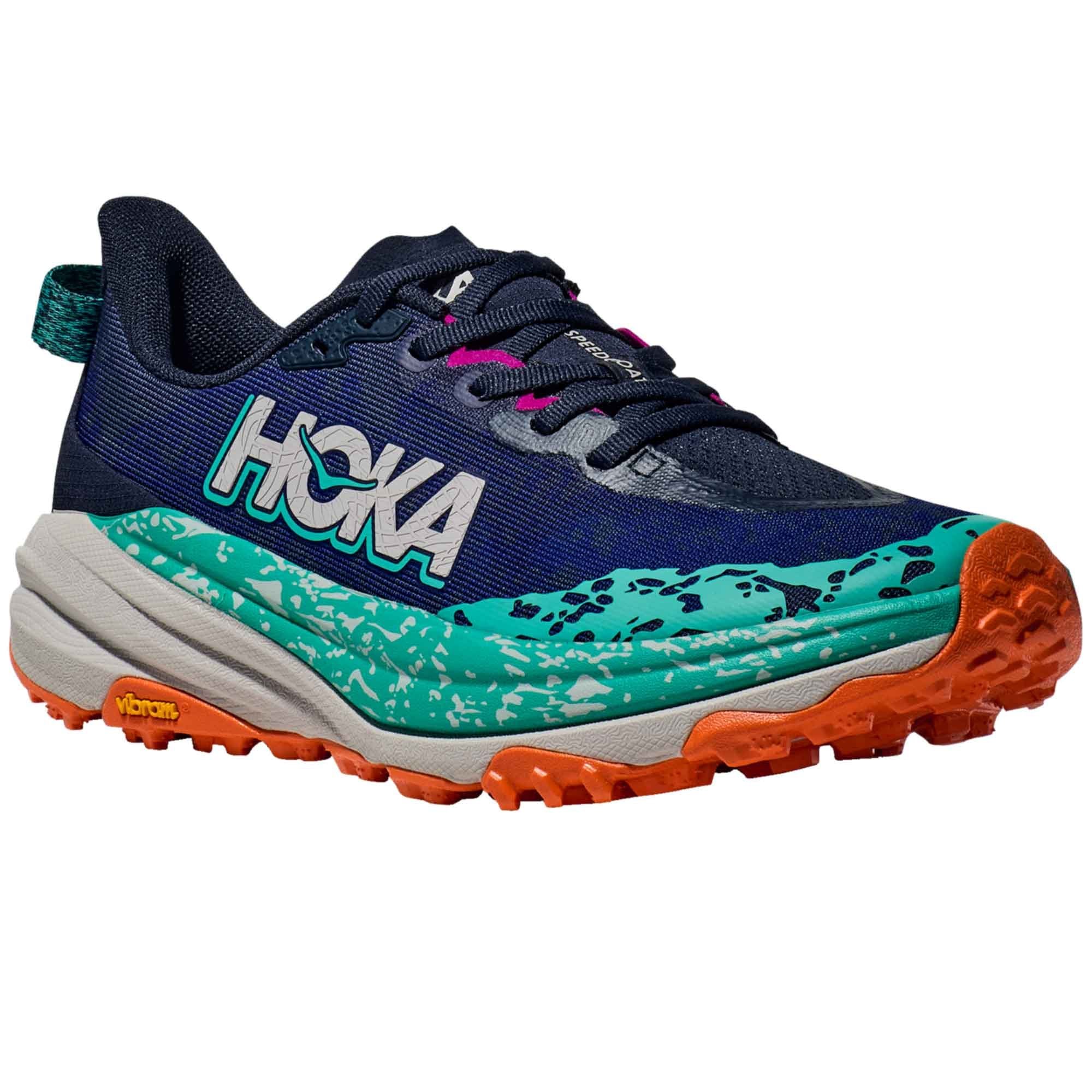 Speedgoat 6 Wide Womens Trail Running Shoes Varsity Navy/Meteor