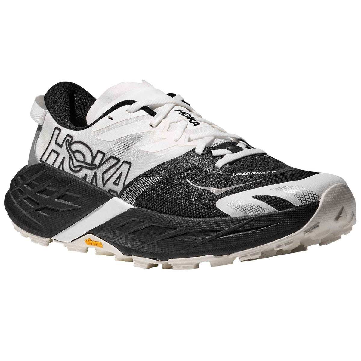 Speedgoat 7 Mens Trail Running Shoes Black/White