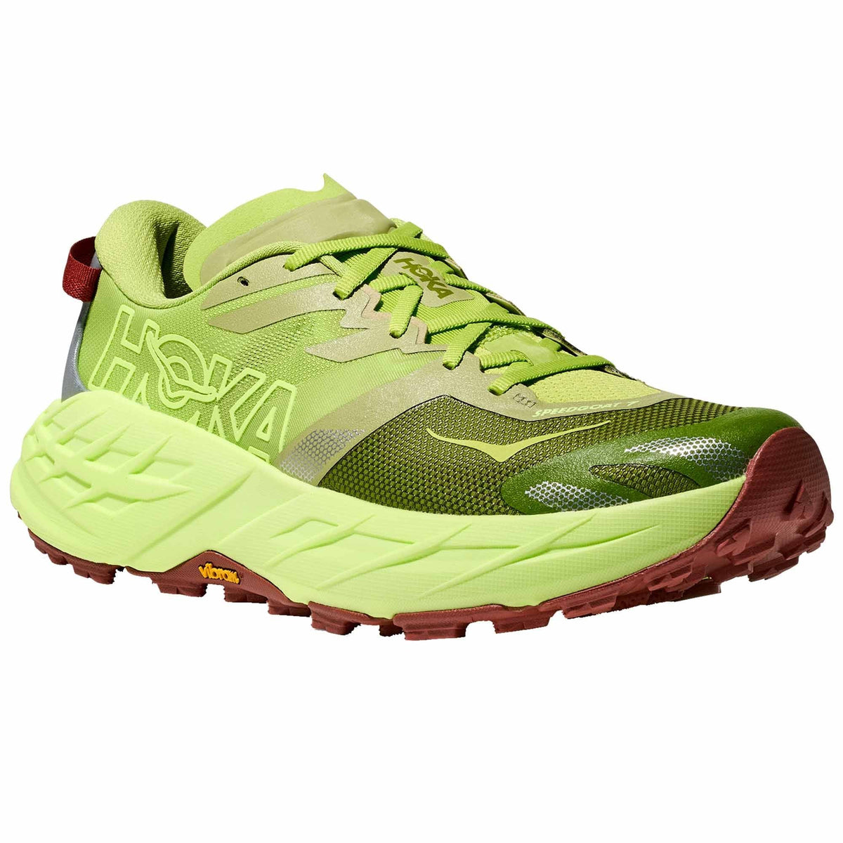 Speedgoat 7 Mens Trail Running Shoes Kiwi/Neon Yuzu