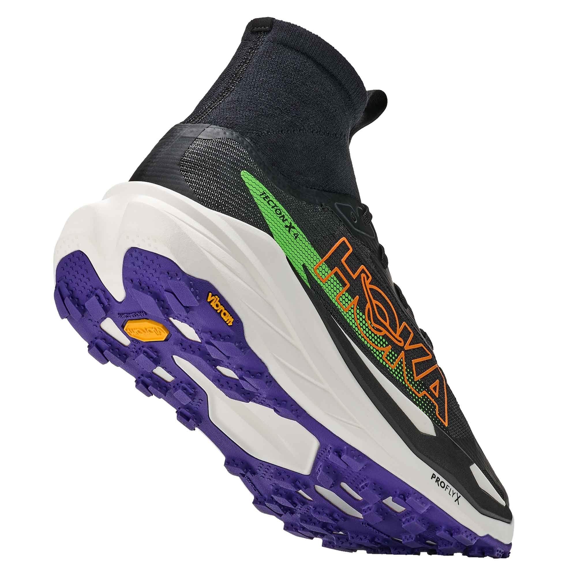 Tecton X 4 Men's Trail Running Shoes Black/Neon Green